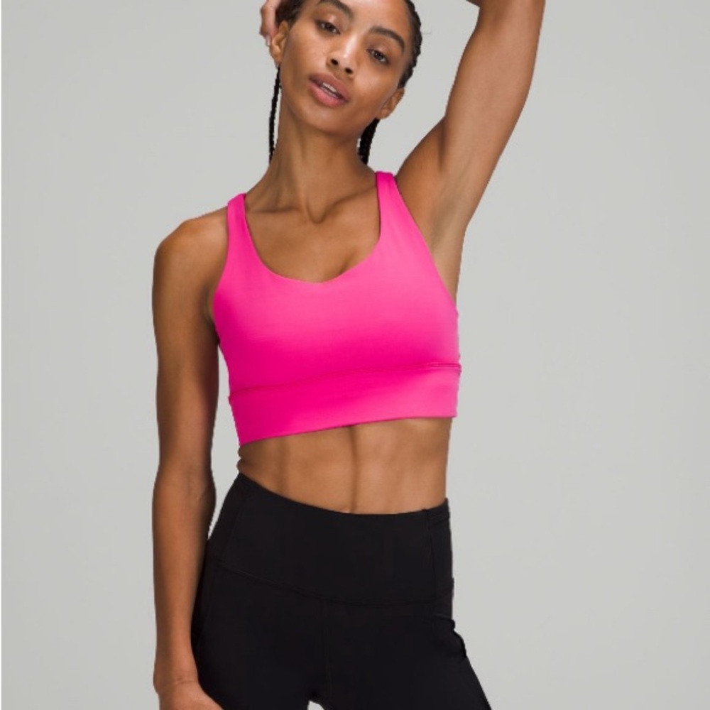 Lululemon Sonic Pink Energy Longline Bra